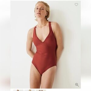 NWT J. Crew High-support cross-back one-piece size 14